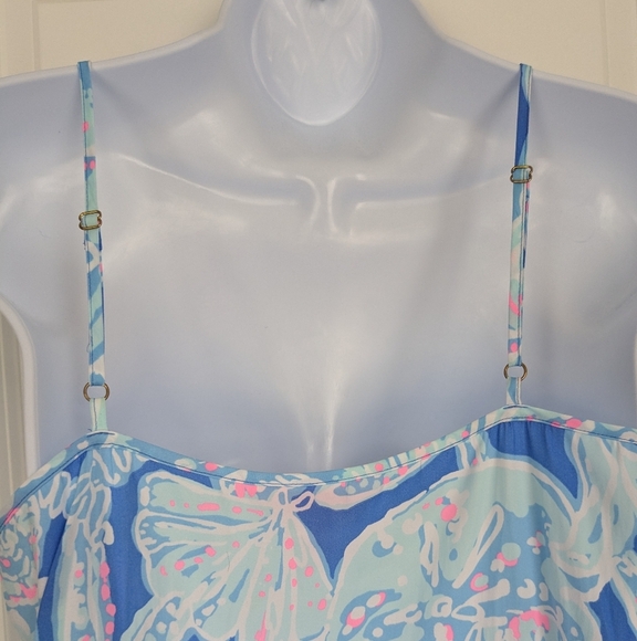 Lilly Pulitzer Coral Top Into The Deep Size Small - Picture 7 of 8